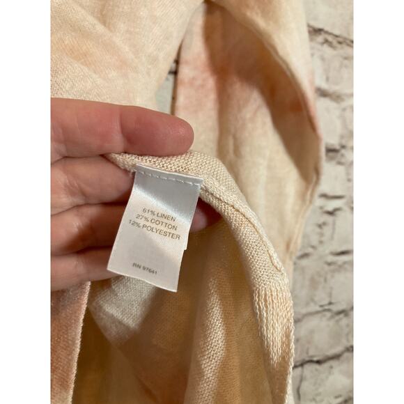 J. Jill Linen Top Womens Medium Petite Pure Jill Lightweight Boxy Lagom Pullover - Picture 12 of 13